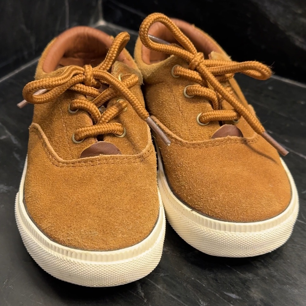 Polo Brown Suede Kids Shoes